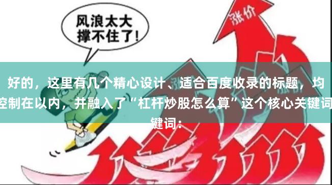 好的，这里有几个精心设计、适合百度收录的标题，均控制在以内，并融入了“杠杆炒股怎么算”这个核心关键词：